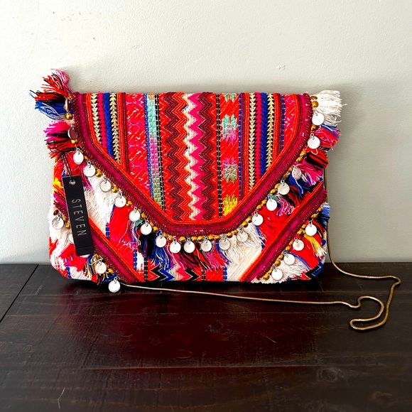 Steve Madden Handbags - NWT Steve Madden multi bead bohemian bag